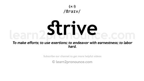 definition of strive.